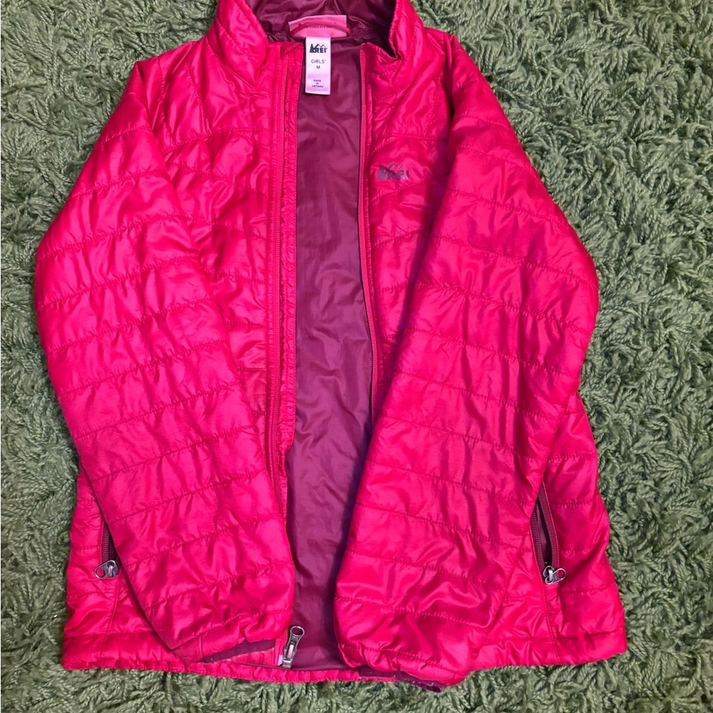 REI Fuchsia Girls' Puffer Jacket